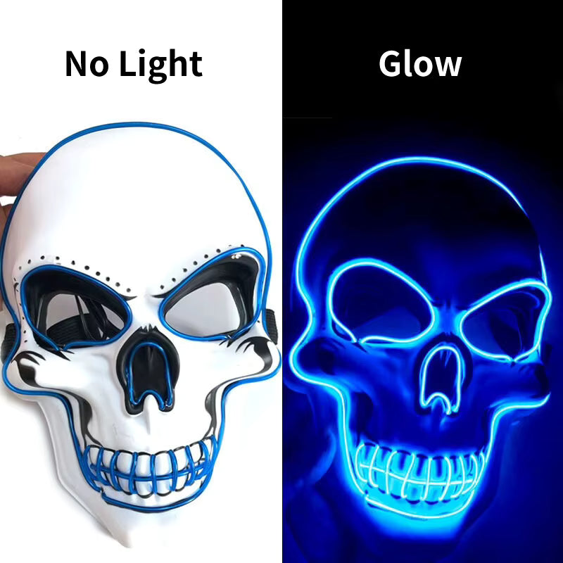 HALLOWEEN SKULL LED MASK
