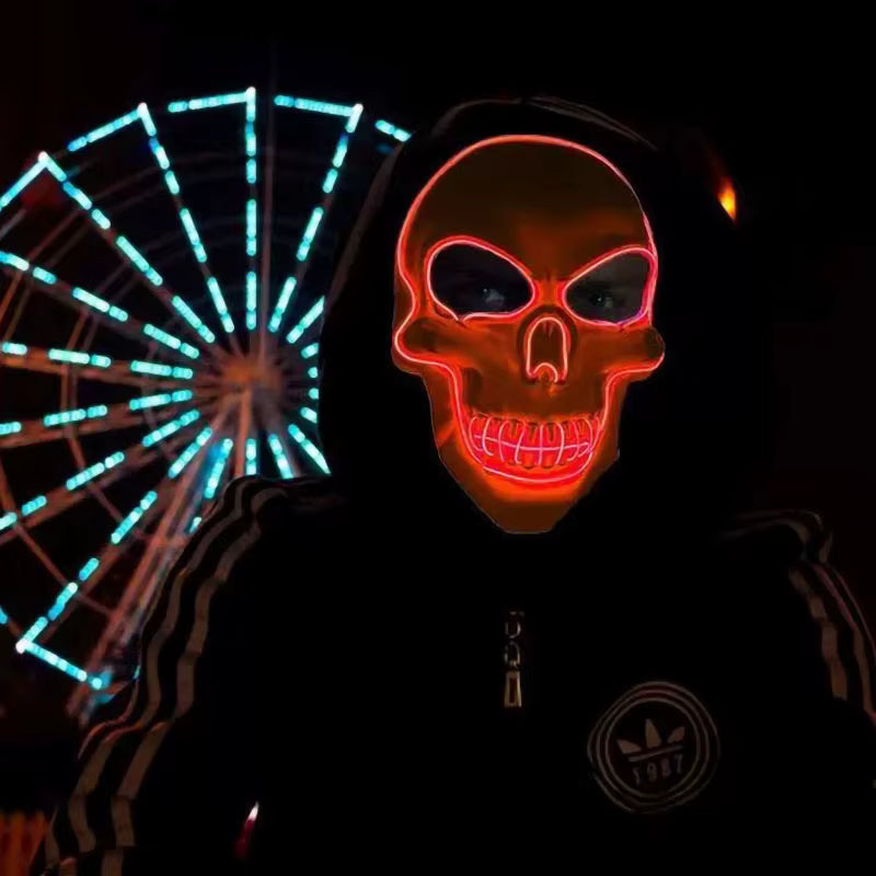 HALLOWEEN SKULL LED MASK